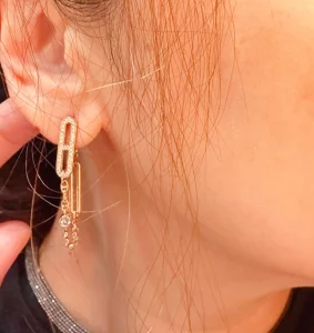 Hermes Chaine dAncre Chaos Earrings