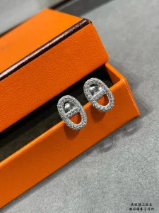 Hermes Chaine dAncre Divine Stud Earrings