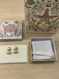Dior Lucky Tribales Pearl Earrings