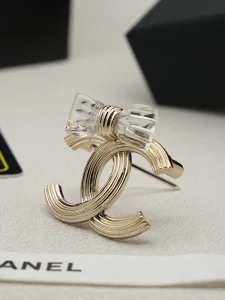 Chanel CC Bowknot Brooch