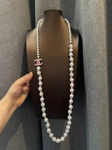 Chanel Vintage CC Long Pearl Necklaces