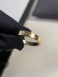 Cartier Engraved Diamond Rings
