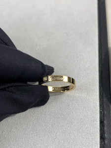 Cartier Engraved Diamond Rings