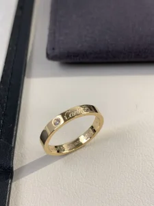 Cartier Engraved Diamond Rings