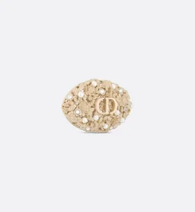 Dior Granville Gold Metal CD Brooch