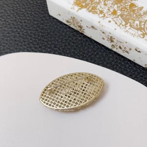 Dior Granville Gold Metal CD Brooch