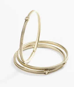 Chanel Gold Metal CC Set Bracelets